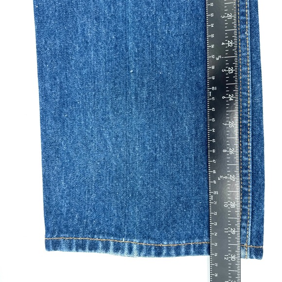 Levi's 505 Regular Fit Jeans Blue Wash Straight Leg Mens W34 L30 - Picture 10 of 13